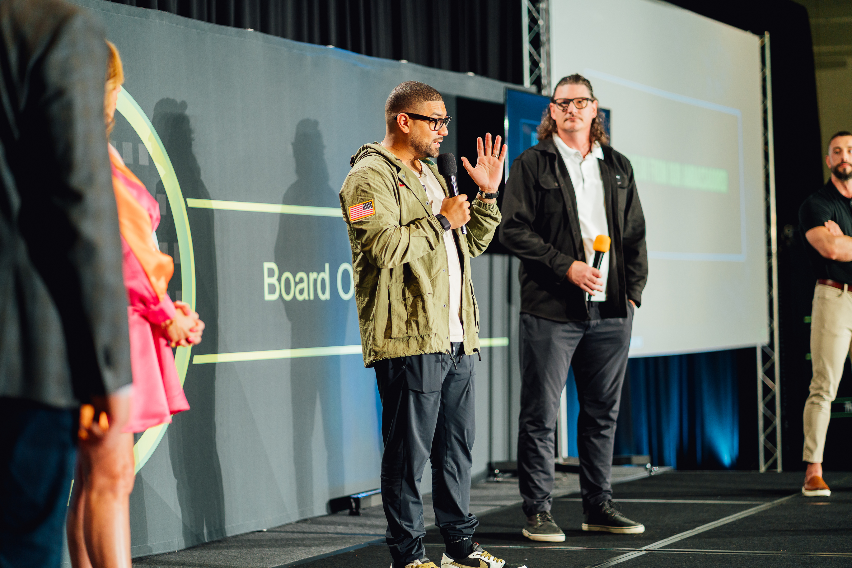 Speaking on main stage